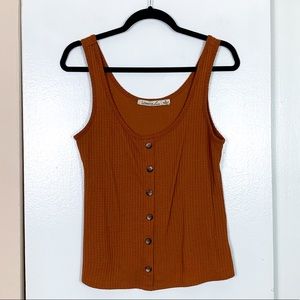 Liberty Love Orange Thermal Tank Top